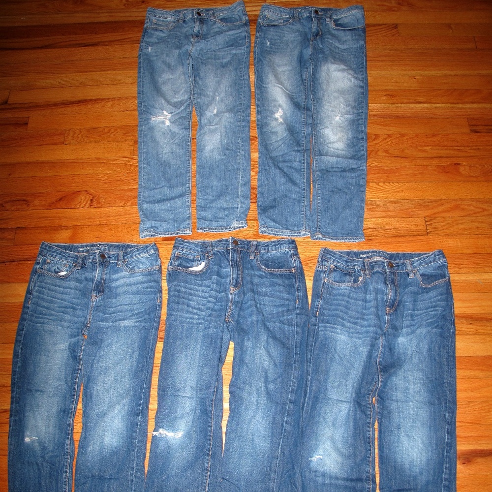 Bundle 5 GAPKIDS Distressed Girlfriend Jeans 16